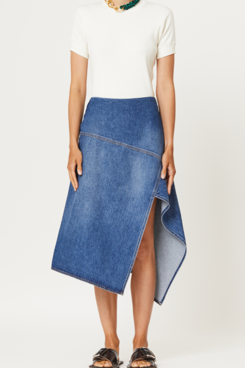 Panel Skirt with Side Slit - The Posh Peacock