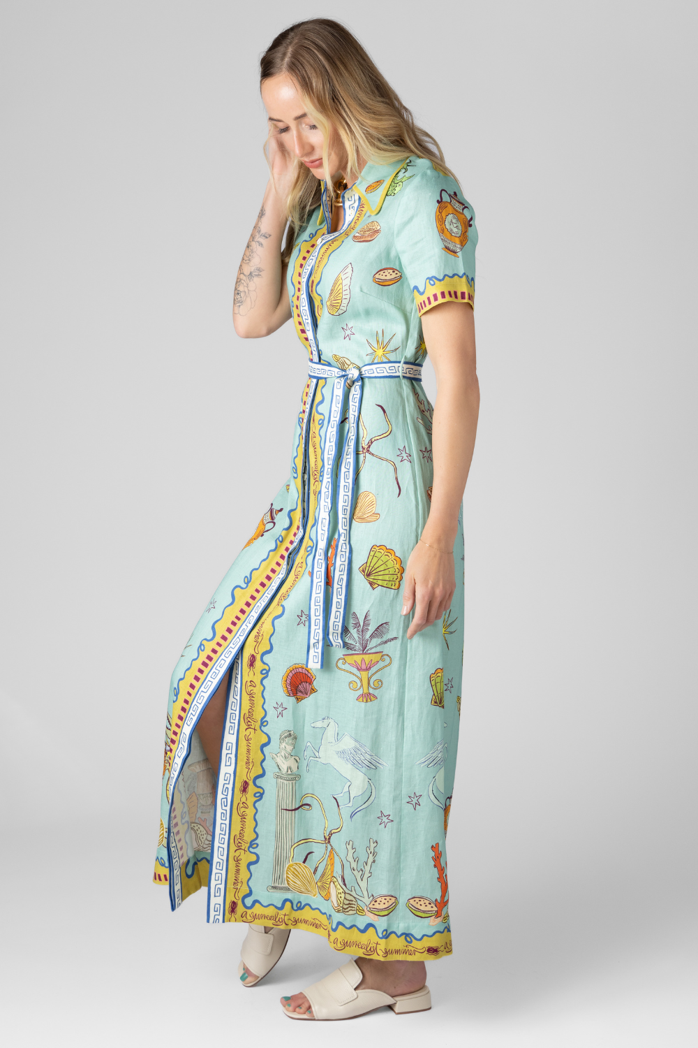 Surrealist Summer Shirtdress - The Posh Peacock