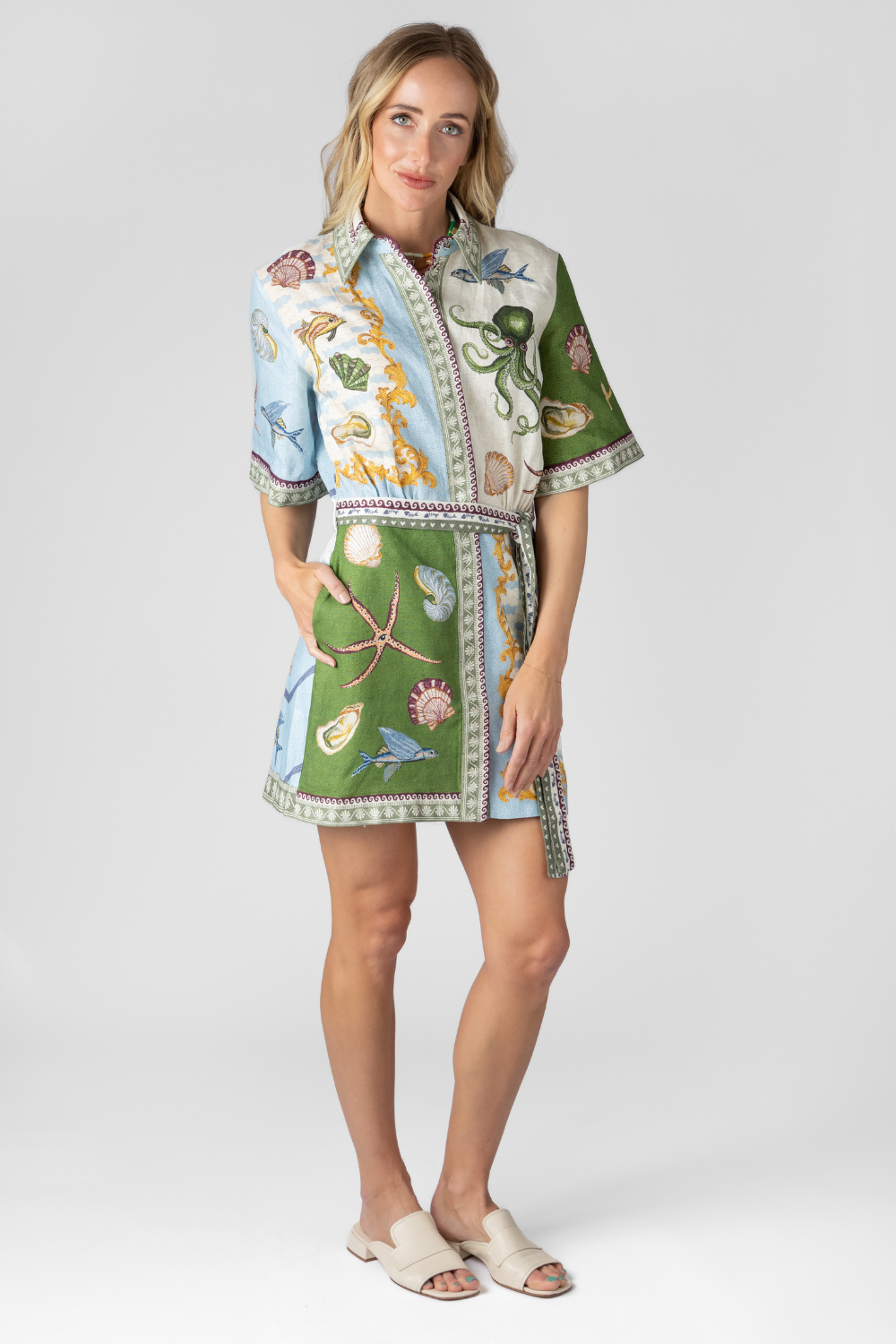 Bath House Mini Dress - The Posh Peacock