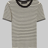 Hettie Stripe Silk T-Shirt