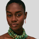 Extra Large Green Turquoise Necklace