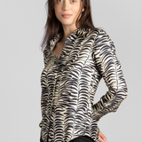 Op-Art Tree Blouse - The Posh Peacock