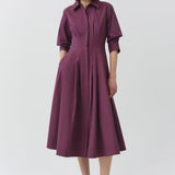 Jazz Pintuck Midi Dress