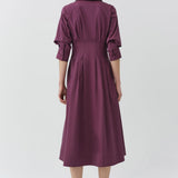Jazz Pintuck Midi Dress