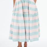 Taffeta Block Stripe Skirt - The Posh Peacock