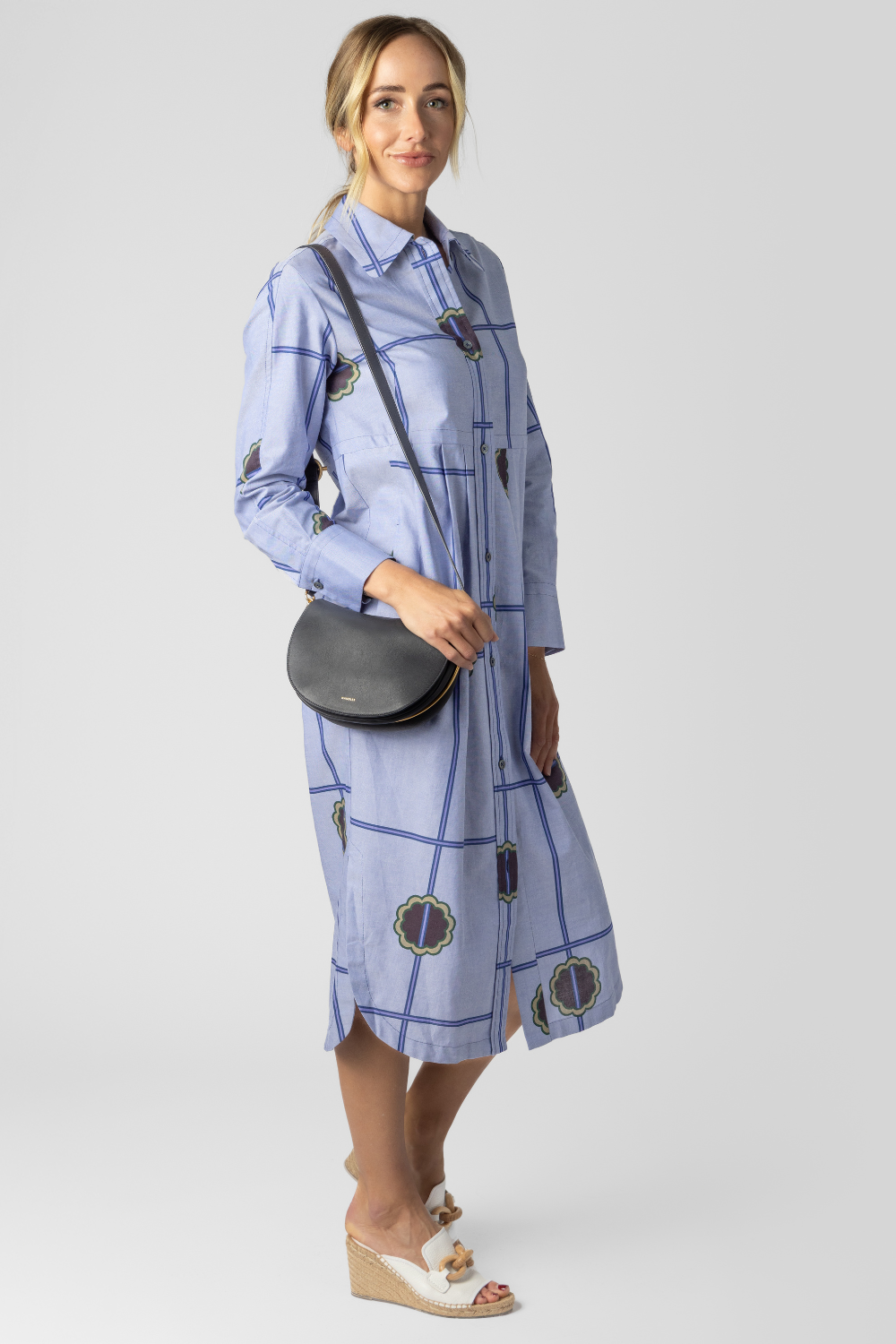 Scattered Blossoms Oxford Dress - The Posh Peacock