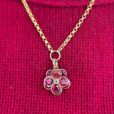 Nan Fusco N-103 Large Flower Charm Pink - The Posh Peacock