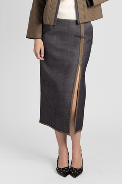 Bounded Denim Skirt - The Posh Peacock