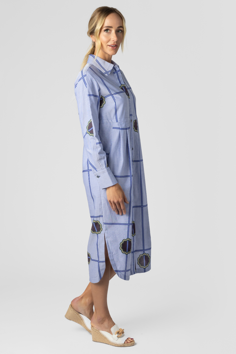 Scattered Blossoms Oxford Dress - The Posh Peacock