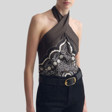 Solal Silk Halterneck Top