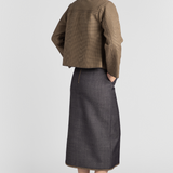 Bounded Denim Skirt - The Posh Peacock