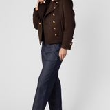 Ornella Cropped Peacoat - The Posh Peacock