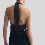 Solal Silk Halterneck Top