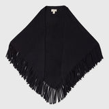 The Big Sweater Fringe Scarf - Black