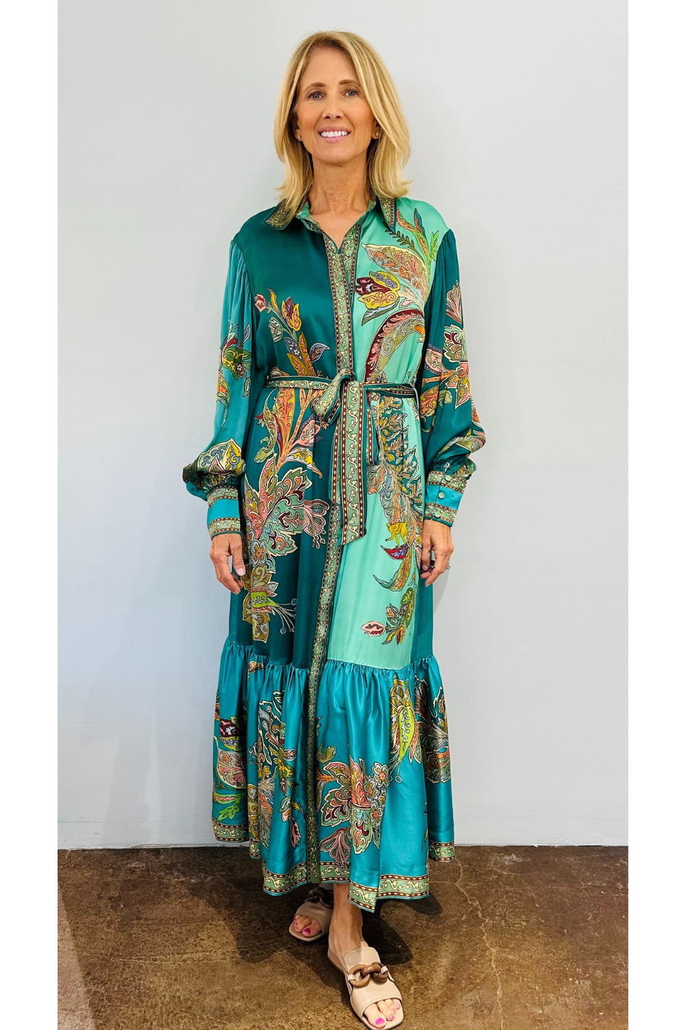 Alemais Franca Blue Maxi Dress - The Posh Peacock