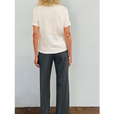 Cropped Stretch Linen Pant - The Posh Peacock