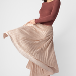 Lamé Long Soleil Skirt - The Posh Peacock