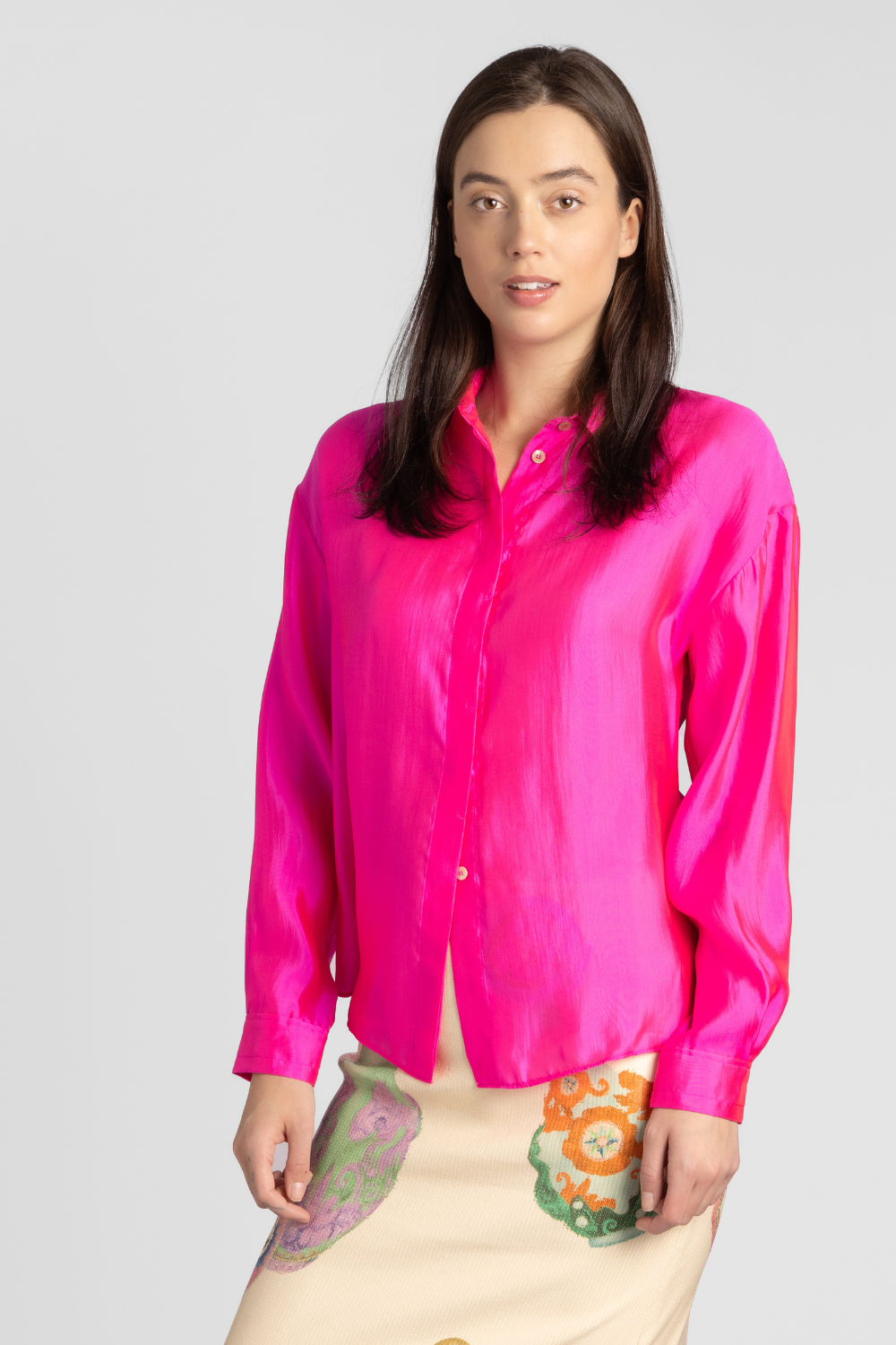 Forte Forte Contemporary Habotai Boyfriend Shirt - The Posh Peacock