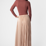 Lamé Long Soleil Skirt - The Posh Peacock