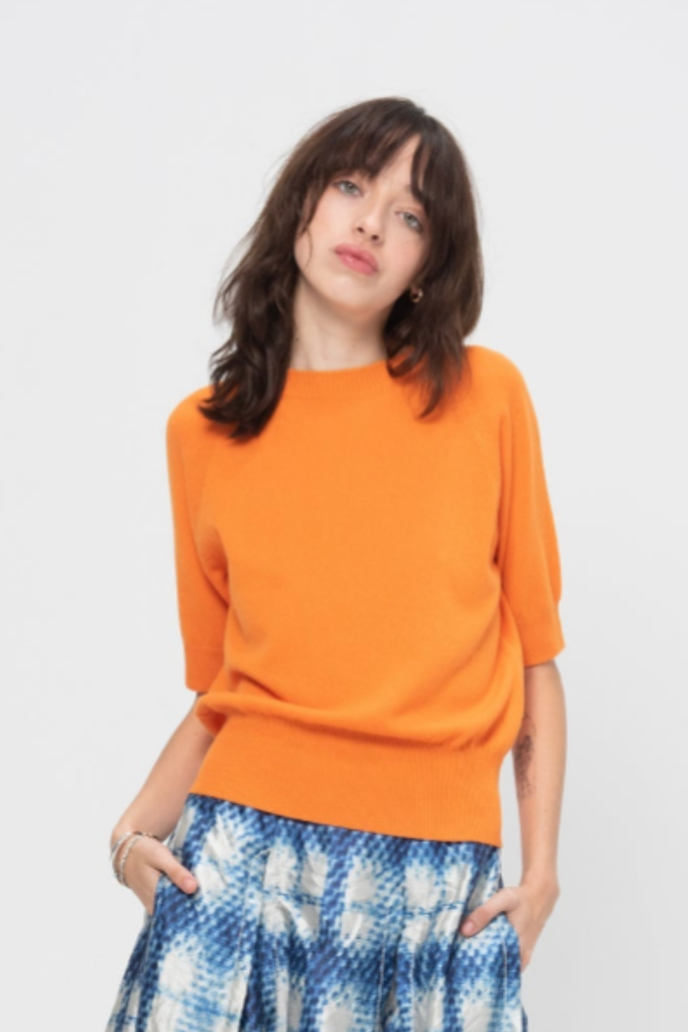 Odeeh Orange Cashmere Top image