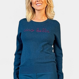 Ciao Bella Crewneck Sweater - The Posh Peacock