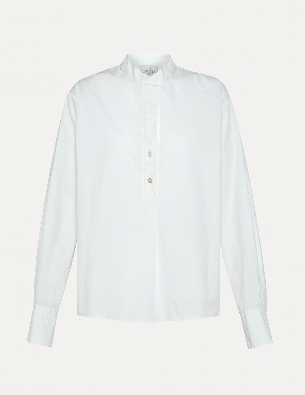 Forte Forte BCI Poplin 3/4 Button Shirt - The Posh Peacock