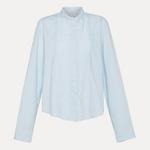 Forte Forte BCI Poplin Covered Button Shirt - The Posh Peacock