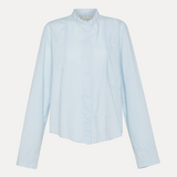 Forte Forte BCI Poplin Covered Button Shirt - The Posh Peacock