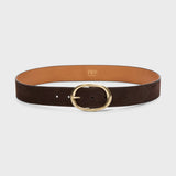 Wide Belt in Chocolate