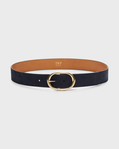 Wide Belt in Navy