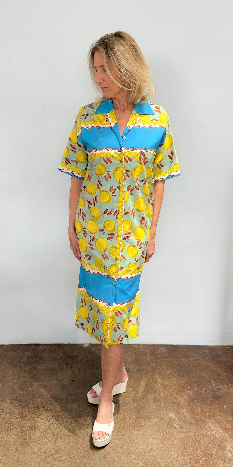 Lemon Midi Dress - The Posh Peacock