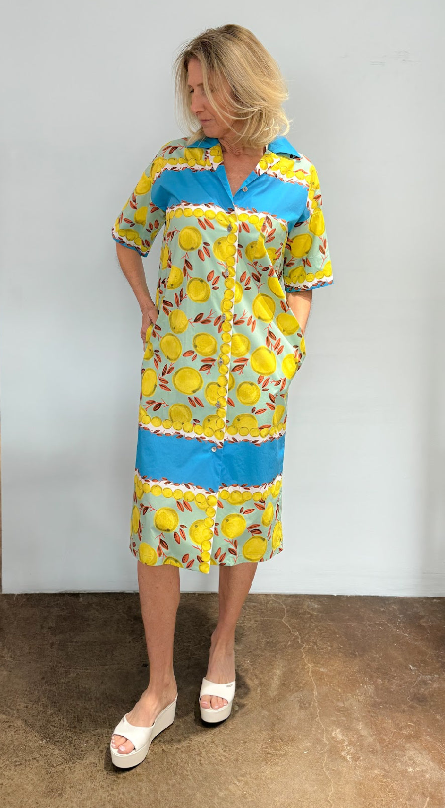 Lemon Midi Dress - The Posh Peacock