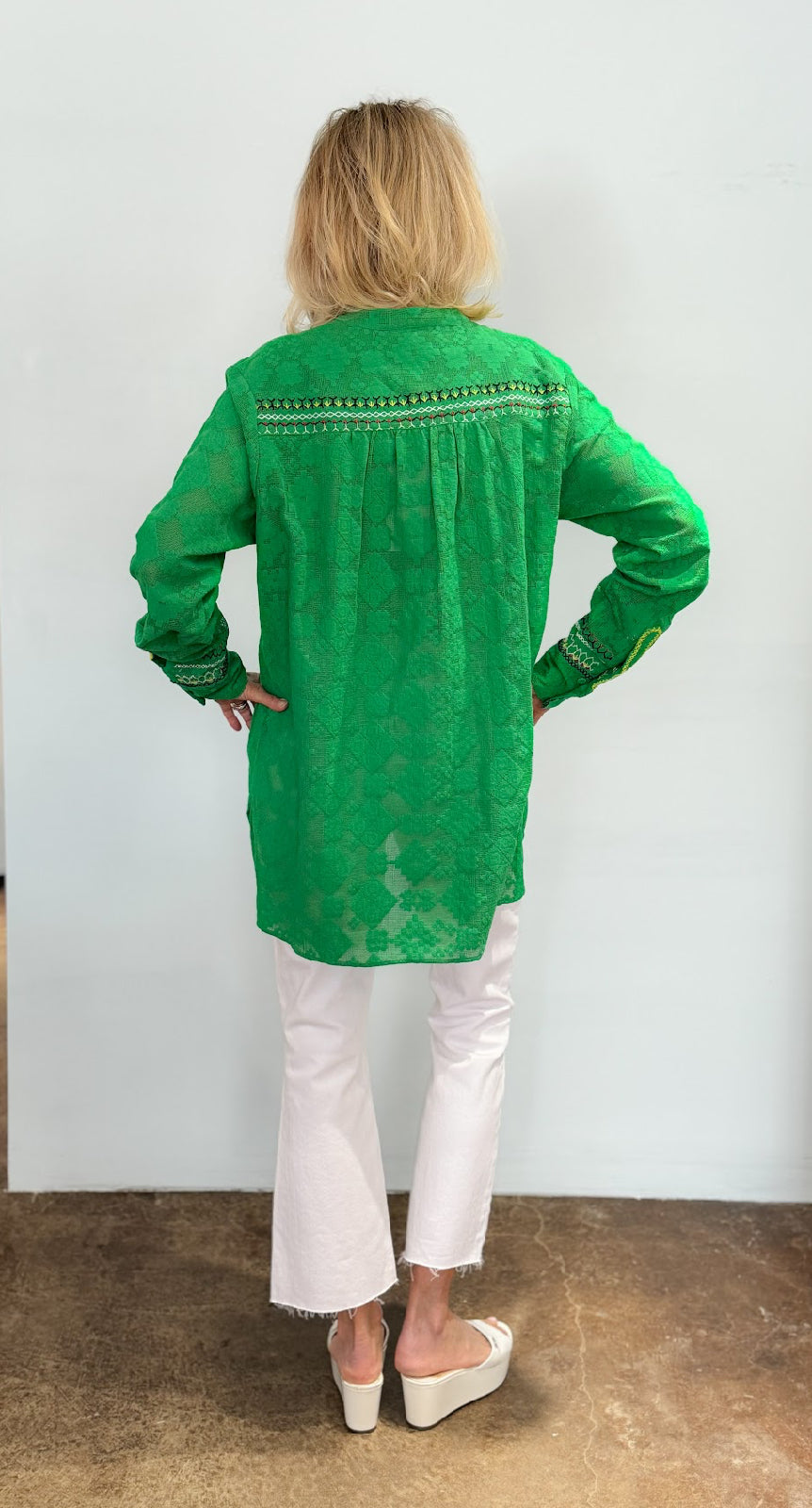 Mozambique Embroidered Shirt - The Posh Peacock