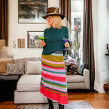 Lingua Franca Ashby Multi Stitch Skirt - The Posh Peacock