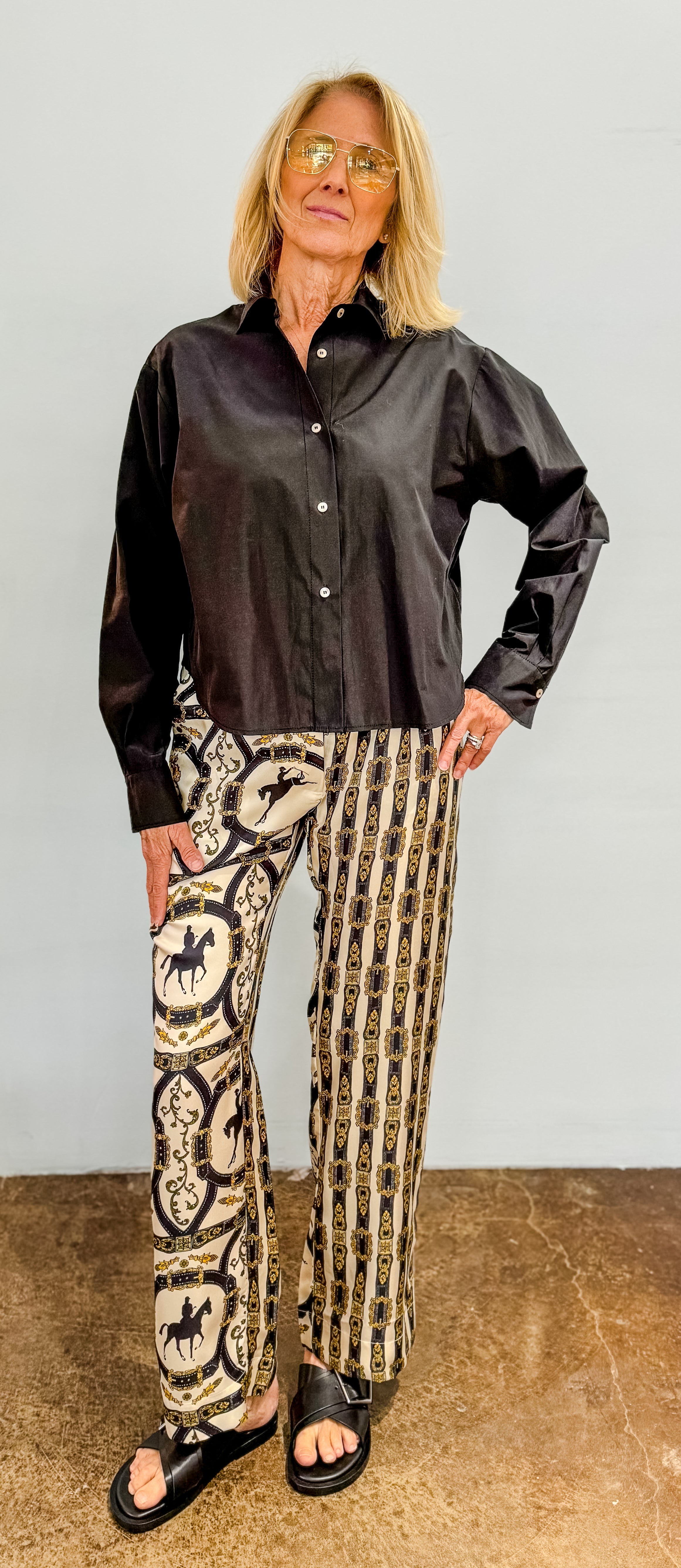 Taffeta Shirt & Lucky Pant