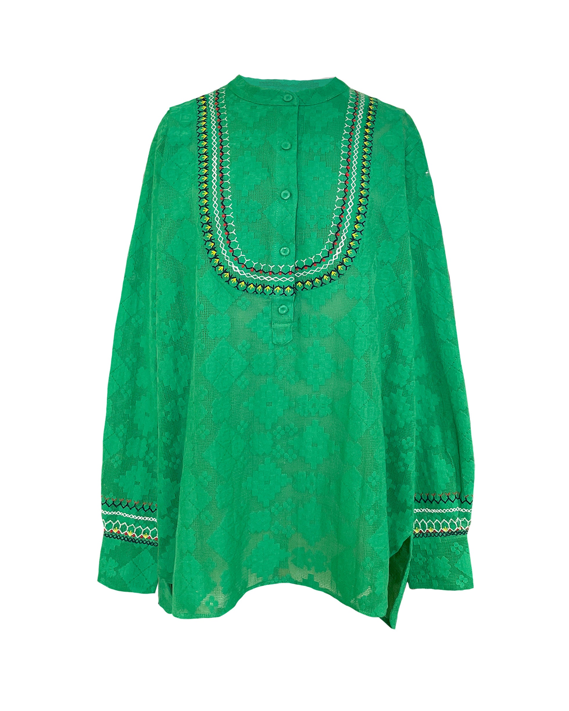 Mozambique Embroidered Shirt - The Posh Peacock