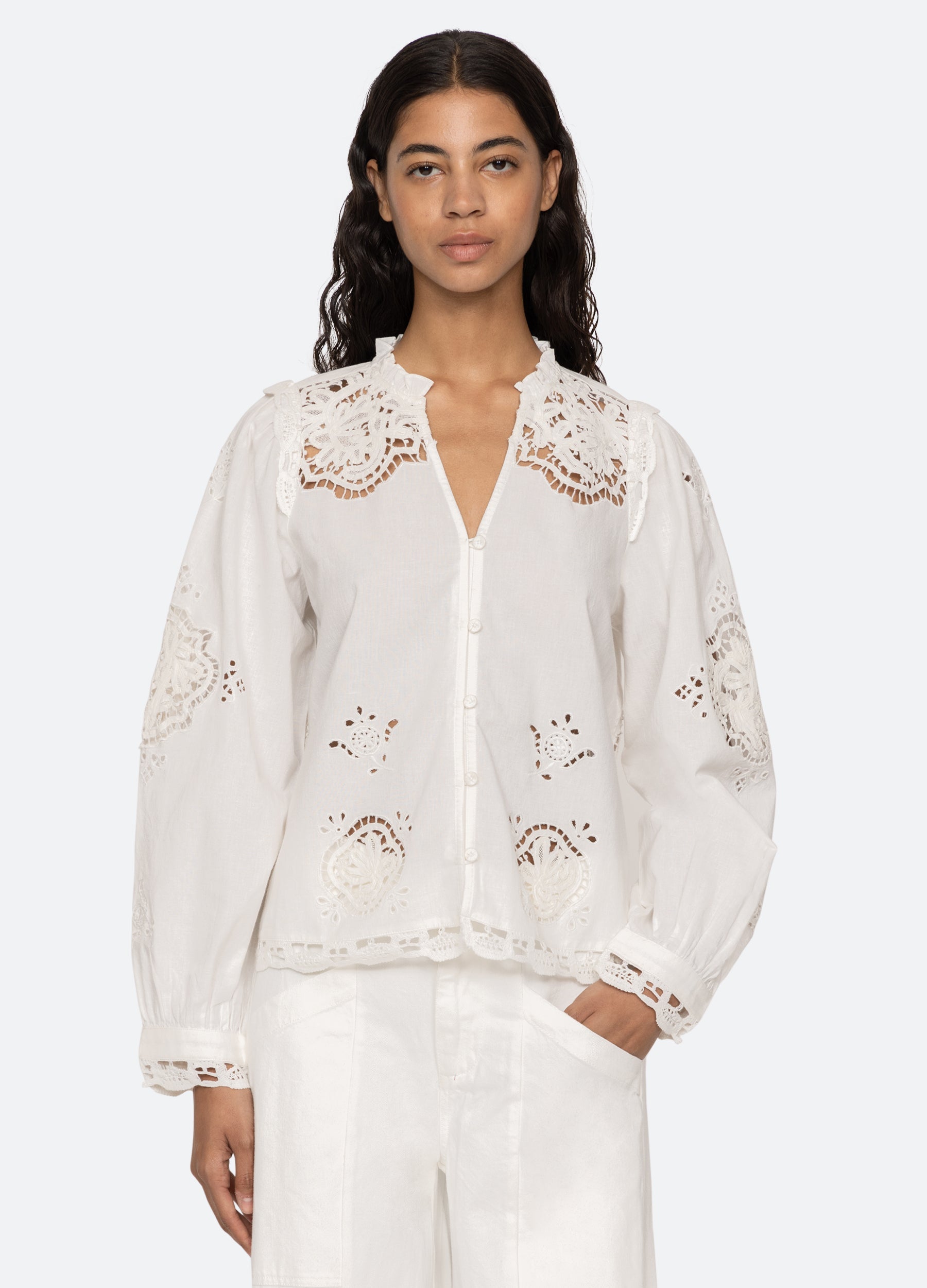 Edith Embroidery Top - The Posh Peacock