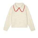 The Crochet Collar Pullover Sweater