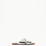 Silver Cross Strap Sandal