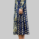 Venise Skirt in Mix Pieuvre Marine