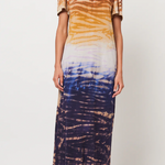 Raquel Allegra Rainbow Hues Flutter Dress - The Posh Peacock