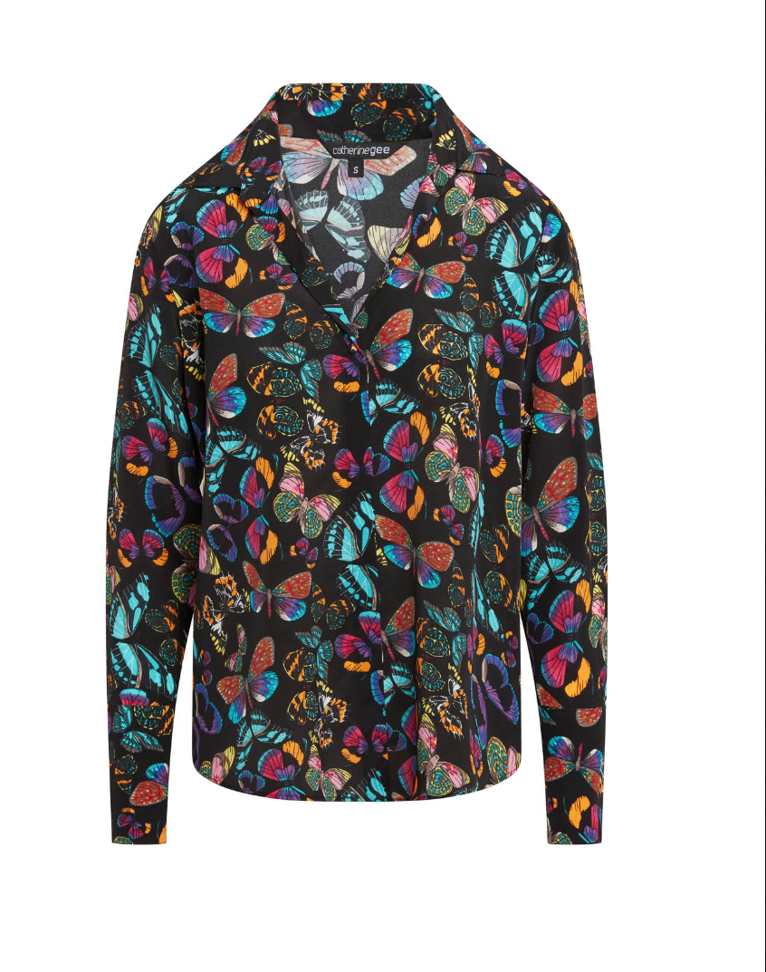 Catherine Gee French Cuff Daria Blouse - The Posh Peacock