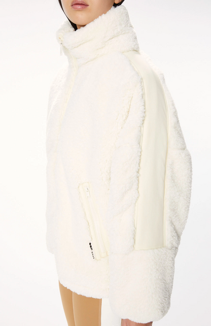 OOF White Faux Fur Jacket 9054 - The Posh Peacock