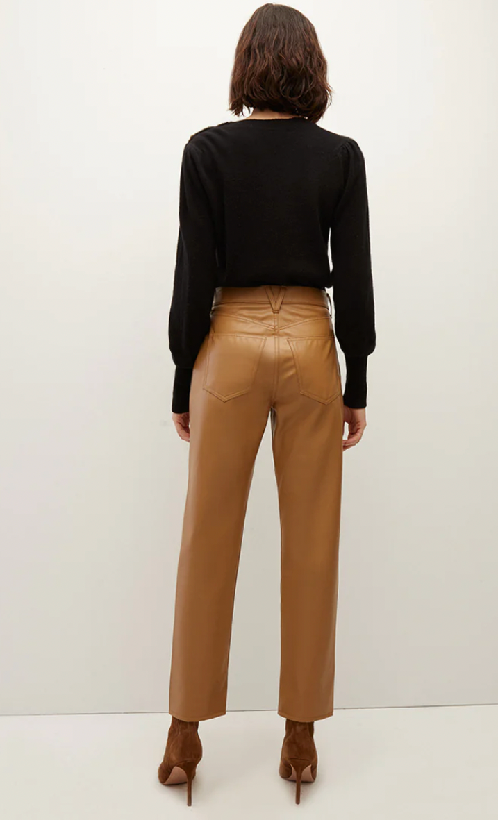 Veronica Beard Joey Vegan Leather Pant - The Posh Peacock