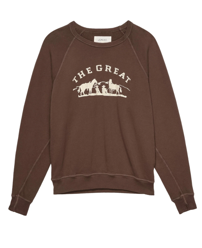The Great College Sweatshirt with Gaucho Graphic - The Posh Peacock