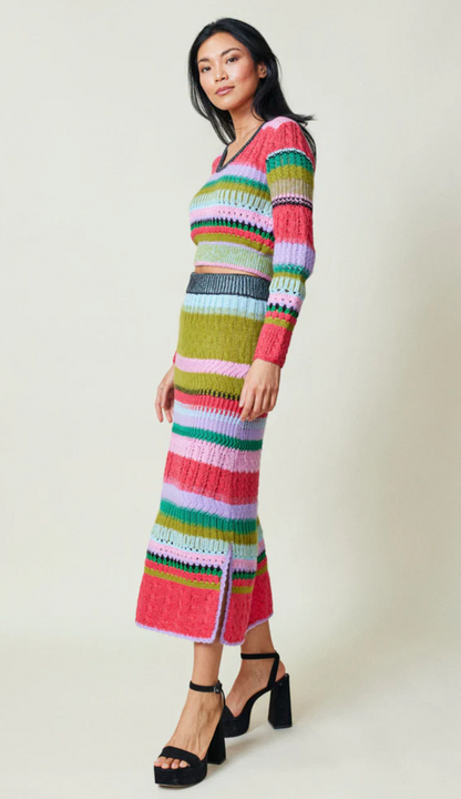 Lingua Franca Ashby Multi Stitch Skirt