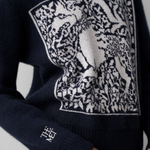 White + Warren Tapestry Dragon Crew Neck - The Posh Peacock