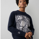 White + Warren Tapestry Dragon Crew Neck - The Posh Peacock