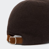 Cashmere Baseball Cap in Cocoa/Burnt Sienna
