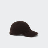 Cashmere Baseball Cap in Cocoa/Burnt Sienna